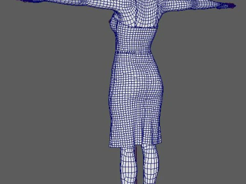Dafne Keen Character 3D Model