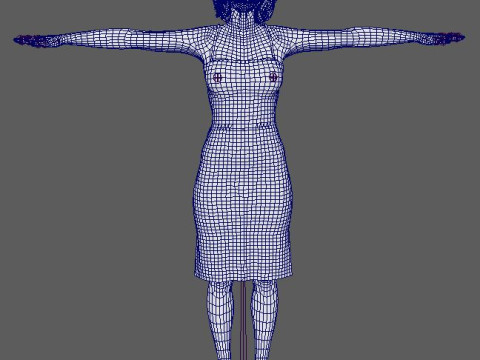 Dafne Keen Character 3D मॉडल