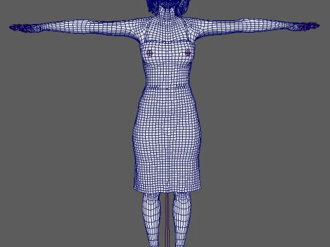 Dafne Keen Character 3D Model