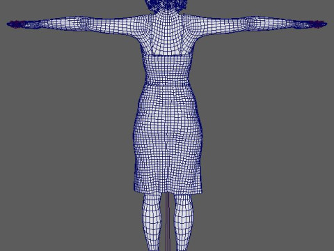 Dafne Keen Character 3D मॉडल