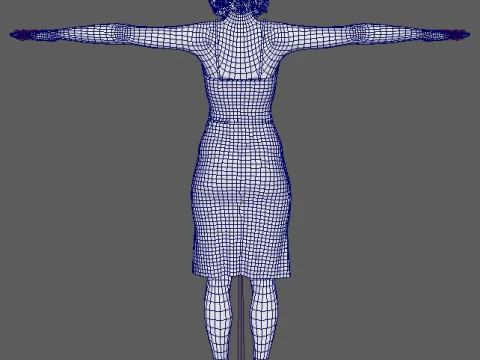 Dafne Keen Character 3D Model