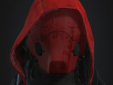 Red Hood Character Model 3D