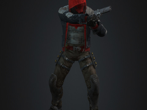 Red Hood Character Model 3D