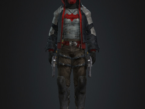 Red Hood Character Model 3D