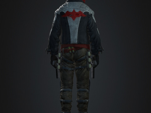 Red Hood Character Model 3D