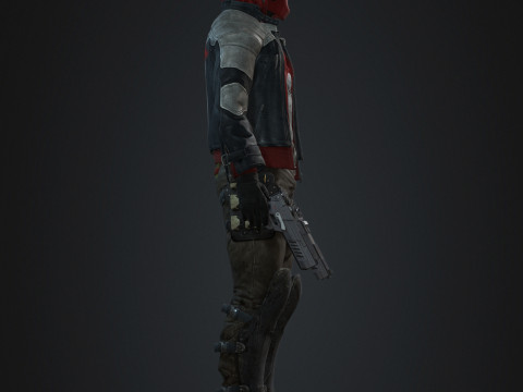 Red Hood Character Model 3D