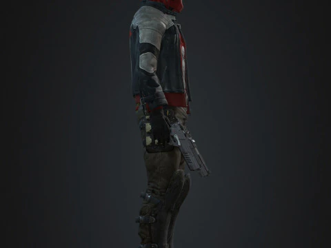 Red Hood Character 3D Model