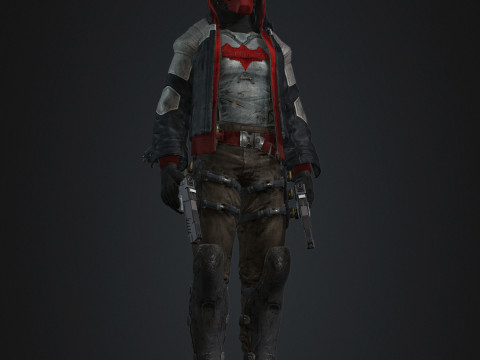 Red Hood Character Model 3D