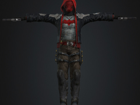 Red Hood Character Model 3D