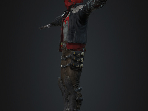 Red Hood Character Model 3D