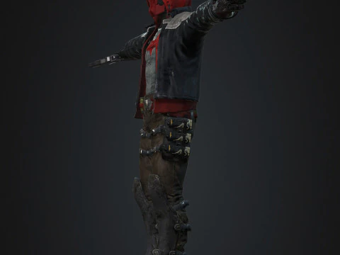 Red Hood Character 3D Model