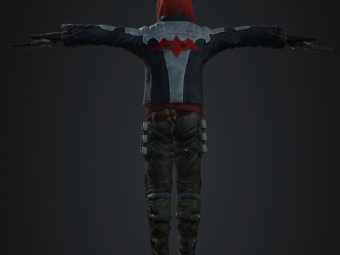 Red Hood Character Model 3D