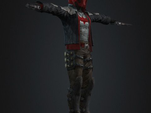 Red Hood Character Model 3D
