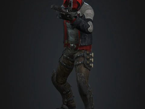 Red Hood Character 3D Model