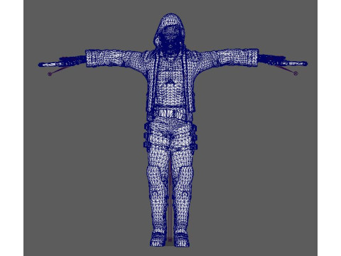Red Hood Character Model 3D