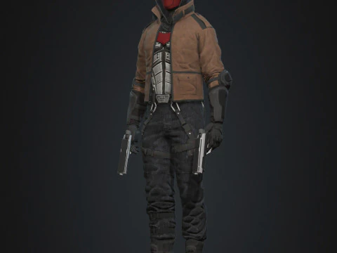 Red Hood Character 3D Model