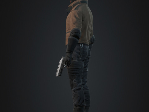 Red Hood Character 3D 模型
