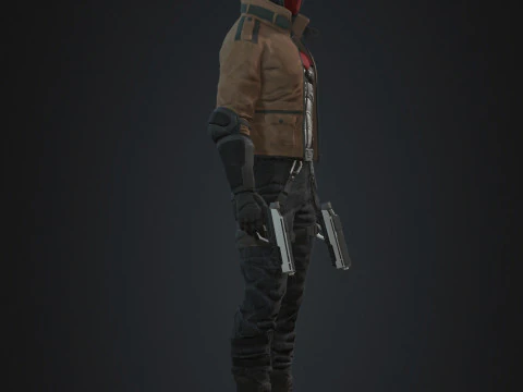 Red Hood Character 3D Model