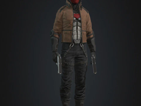 Red Hood Character 3D Model