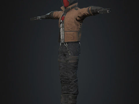 Red Hood Character 3D Model
