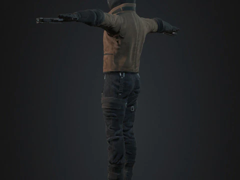 Red Hood Character 3D Model