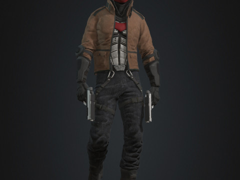 Red Hood Character 3D 模型