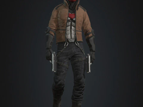 Red Hood Character 3D Model