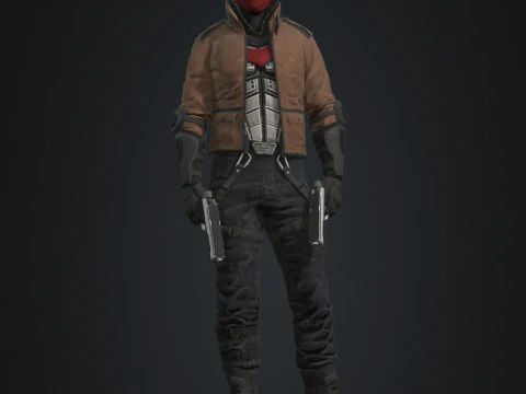 Red Hood Character 3D Model