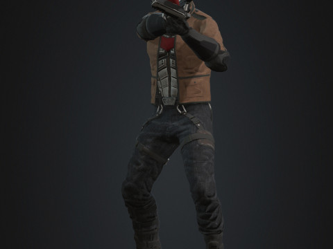 Red Hood Character 3D 模型
