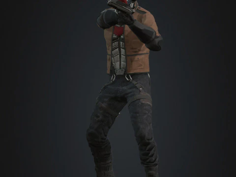 Red Hood Character 3D Model