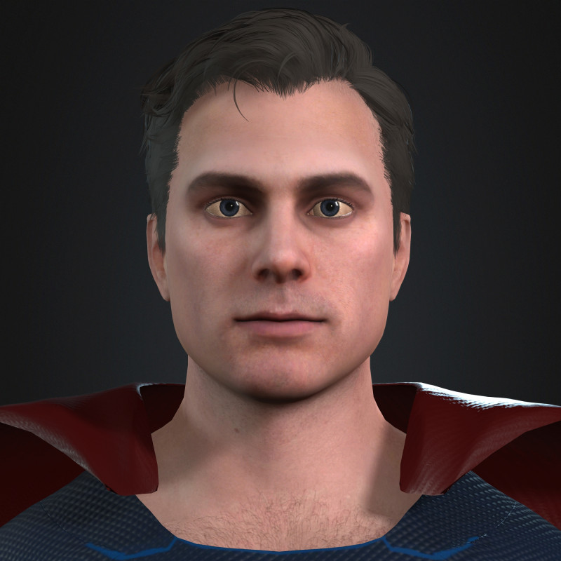 Superman Character Modèle 3D .c4d .max .obj .3ds .fbx .stl .blend
