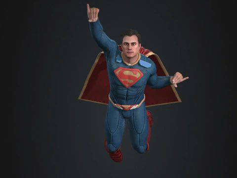 Superman Character 3D Model