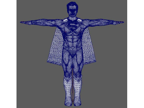 Superman Character 3D Model