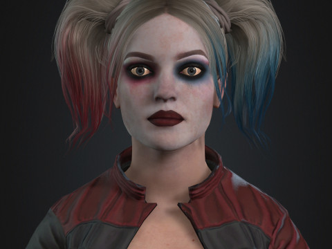 Harley Quinn Character 3D Model
