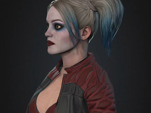 Harley Quinn Character 3D Model