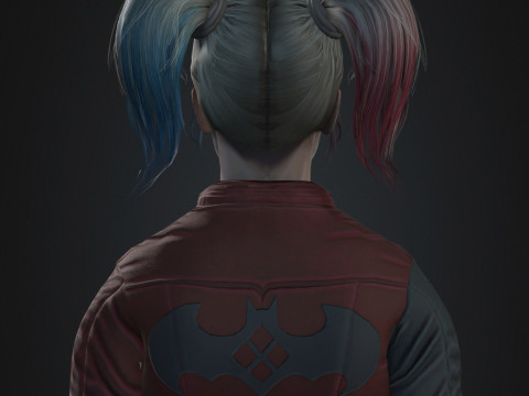 Harley Quinn Character 3D Model