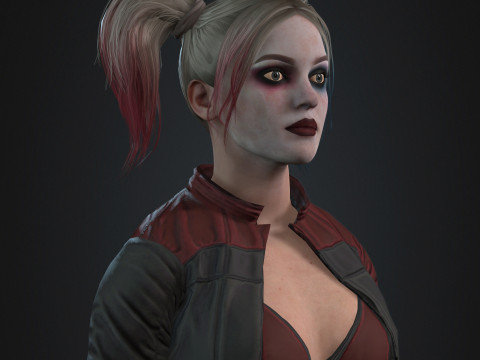 Harley Quinn Character 3D Model