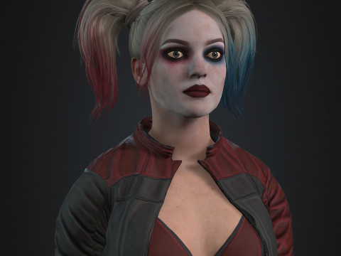 Harley Quinn Character 3D Model