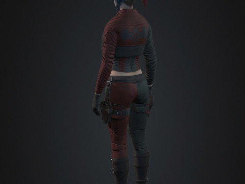 Harley Quinn Character 3D Model