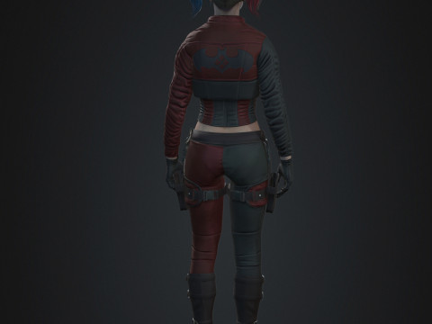 Harley Quinn Character 3D Model