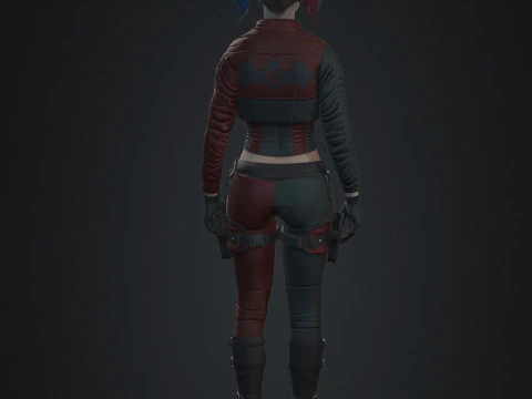 Harley Quinn Character 3D Model