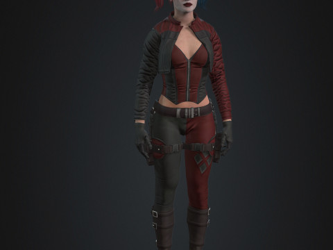 Harley Quinn Character 3D Model