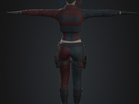 Harley Quinn Character 3D Model