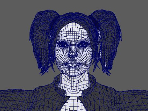 Harley Quinn Character 3D Model