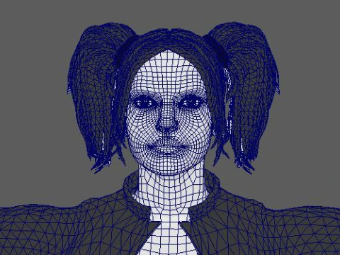 Harley Quinn Character 3D Model