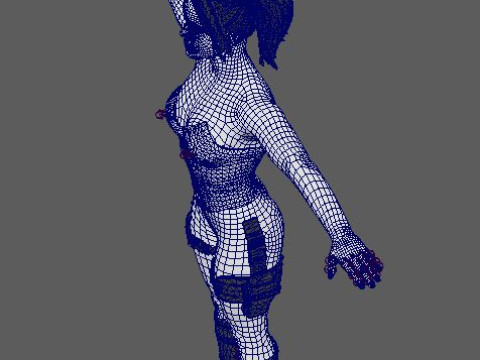 Harley Quinn Character 3D Model