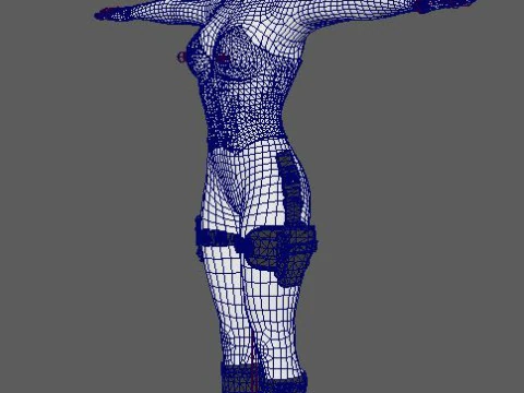 Harley Quinn Character 3D Model