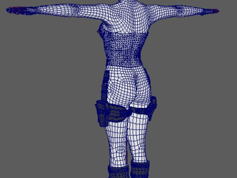 Harley Quinn Character 3D Model