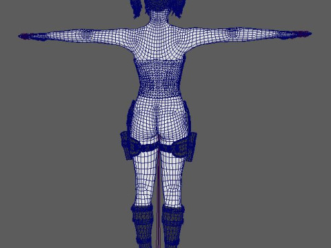 Harley Quinn Character 3D Model