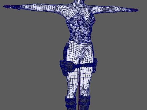 Harley Quinn Character 3D Model
